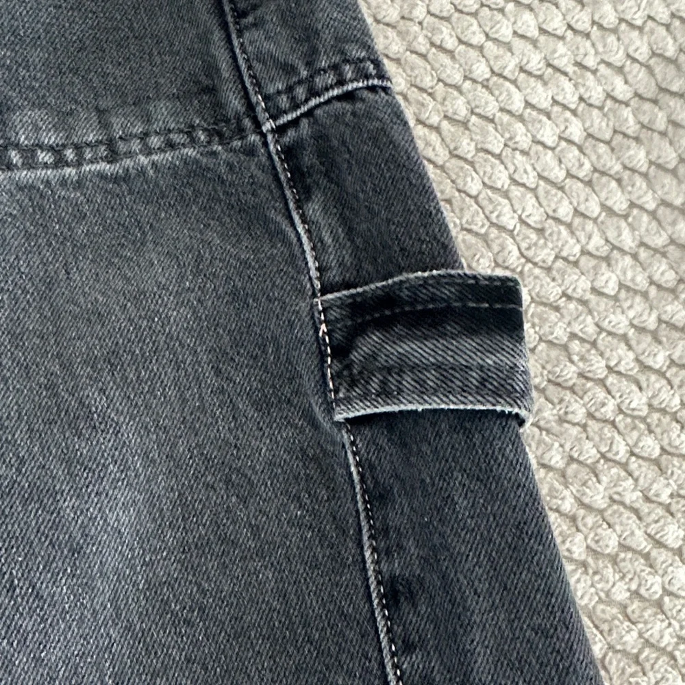 BNWT We The Free Charcoal Denim Carpenter Pants - Picture 6 of 10